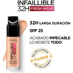 L'Oréal Paris Infaillible 24h Fresh Wear - fond de ten lichid - nr. 200 sable doré