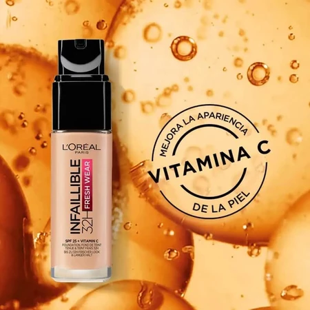 L'Oréal Paris Infaillible 24h Fresh Wear - fond de ten lichid - nr. 200 sable doré