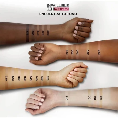 L'Oréal Paris Infaillible 24h Fresh Wear - fond de ten lichid - nr. 200 sable doré