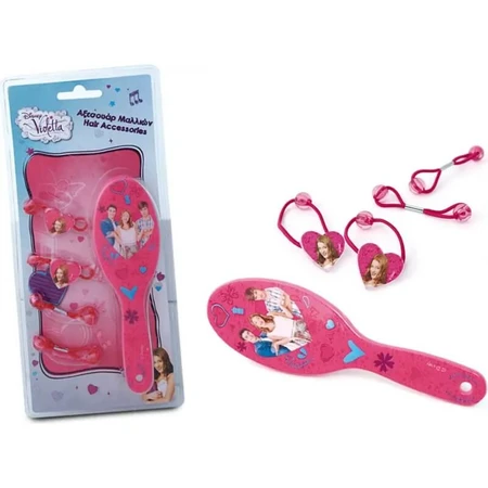 Ensemble de brosse à cheveux et d'accessoires Disney Violetta