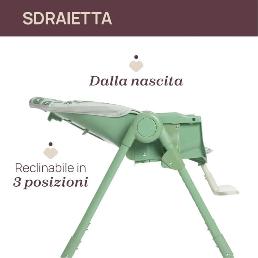 Chicco Polly Essential - High Chair - Kiwi