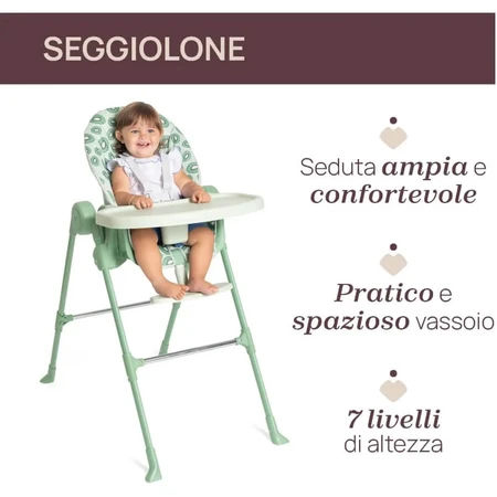 Chicco Polly Essential - High Chair - Kiwi