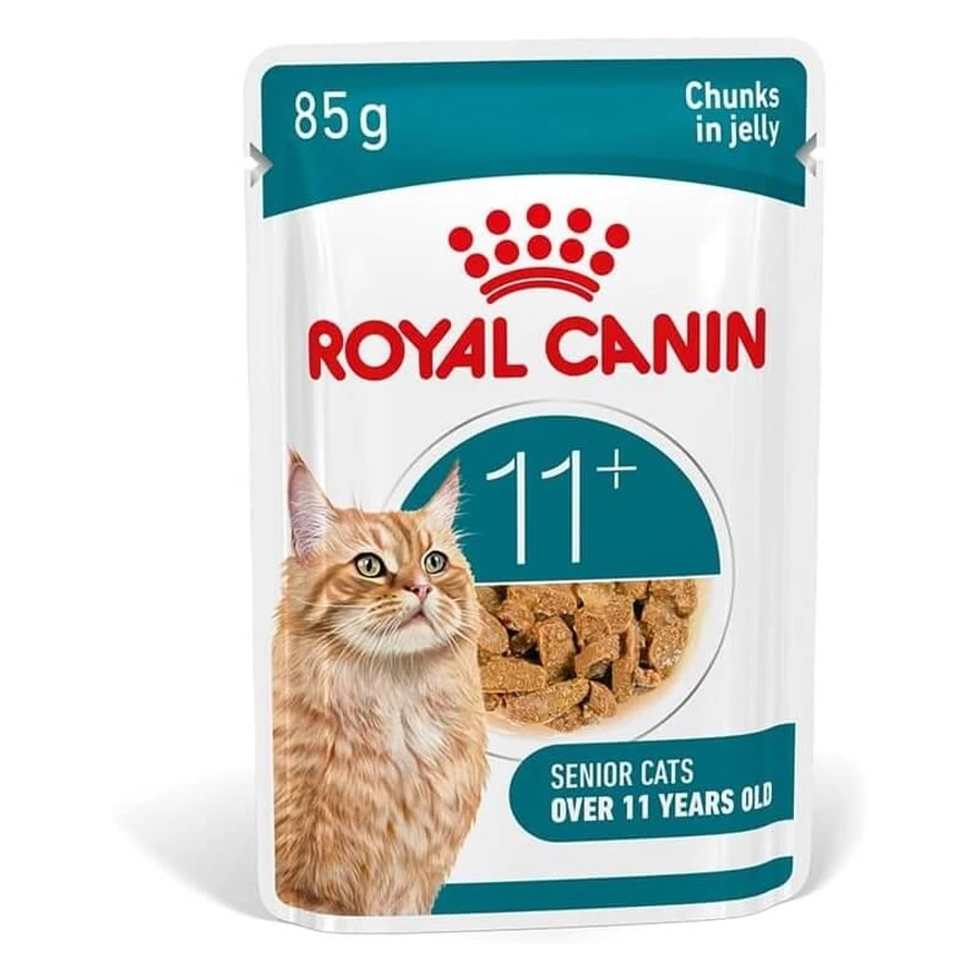 Royal Canin Ageing 11 Plus Jelly - Comida húmeda para gatos mayores de 11 años, 85 g