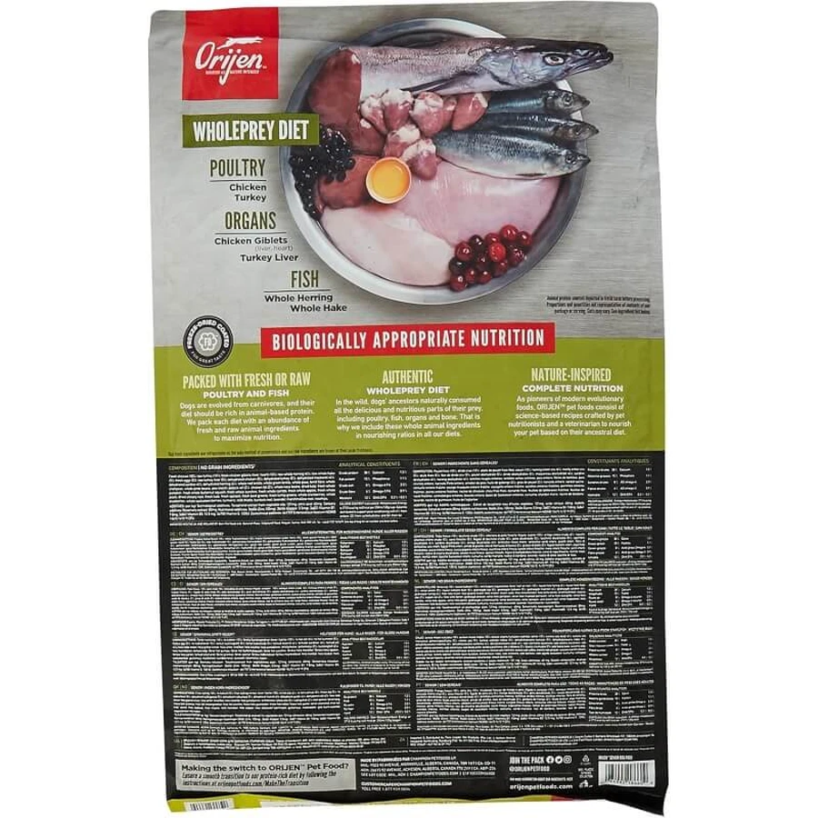 Orijen Senior - Complete Food for Senior Dogs of All Sizes, 6 kg