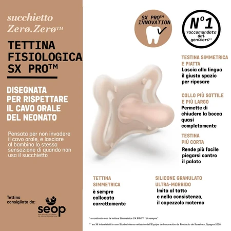 Suavinex Zero Zero – SX Pro Anatomischer Silikon-Schnuller ab 0 Monaten
