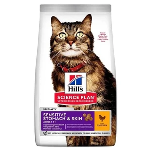 Hill's Science Plan Adult Sensitive Stomach &amp; Skin - Kattenvoer met kip, 300 g