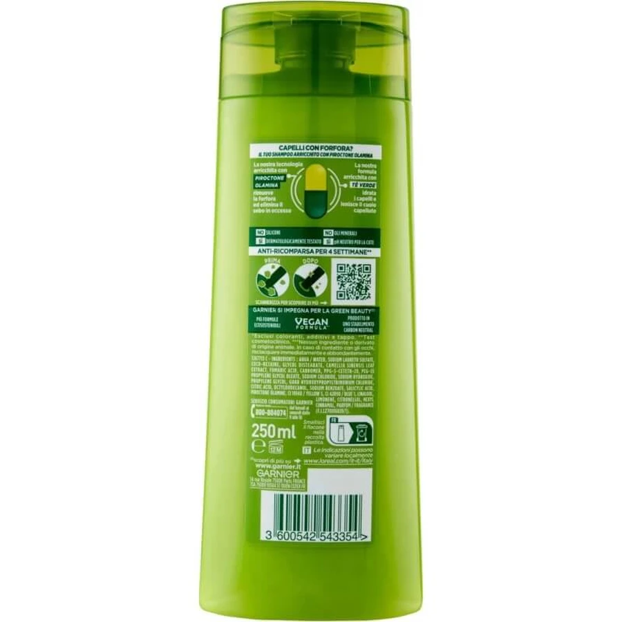Fructis Anti-mătreață cu ceai verde – șampon calmant 250 ml