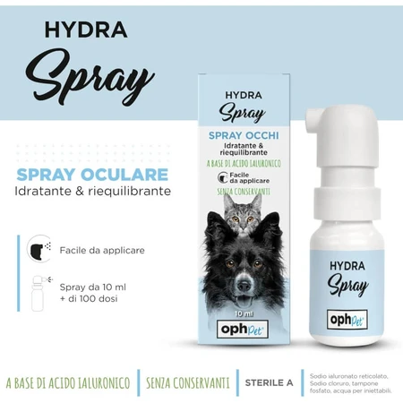 Ophpet Hydra hydraterende en balancerende oogspray voor honden en katten, 10 ml