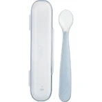Chicco Soft Silicone Spoon, 6m+, Gray