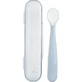 Cuillère en silicone souple Chicco, à partir de 6 mois, grise