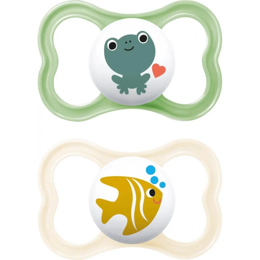 Mam Air 16 m+ - Set of 2 Silicone Pacifiers - Neutral