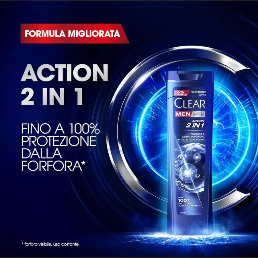 Clear Action 2-in-1 - Anti-roos shampoo 225 ml
