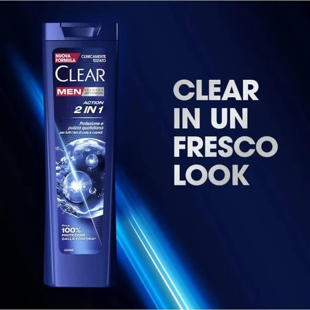 Clear Action 2-in-1 - Anti-roos shampoo 225 ml