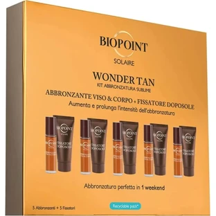 Biopoint Wonder Tan Kit - 5 SPF 6 Face and Body Tanners + 5 After-Sun Fixers