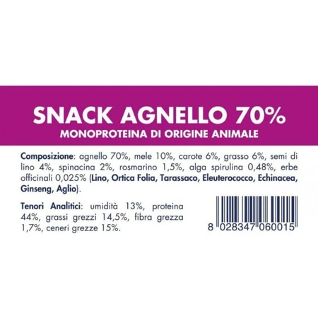 Vet Line 70% Lamb Snack - Cold-Pressed Dog Snack, 80 g
