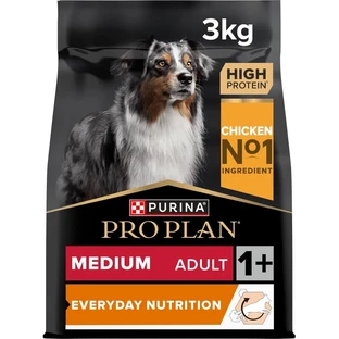 Purina Pro Plan Everyday Nutrition Medium Adult 1+ Chicken - Complete Dog Food, 3 kg