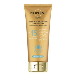 Biopoint Sunscreen Lotion SPF 15, Body Lotion, Medium Protection, 200 ml