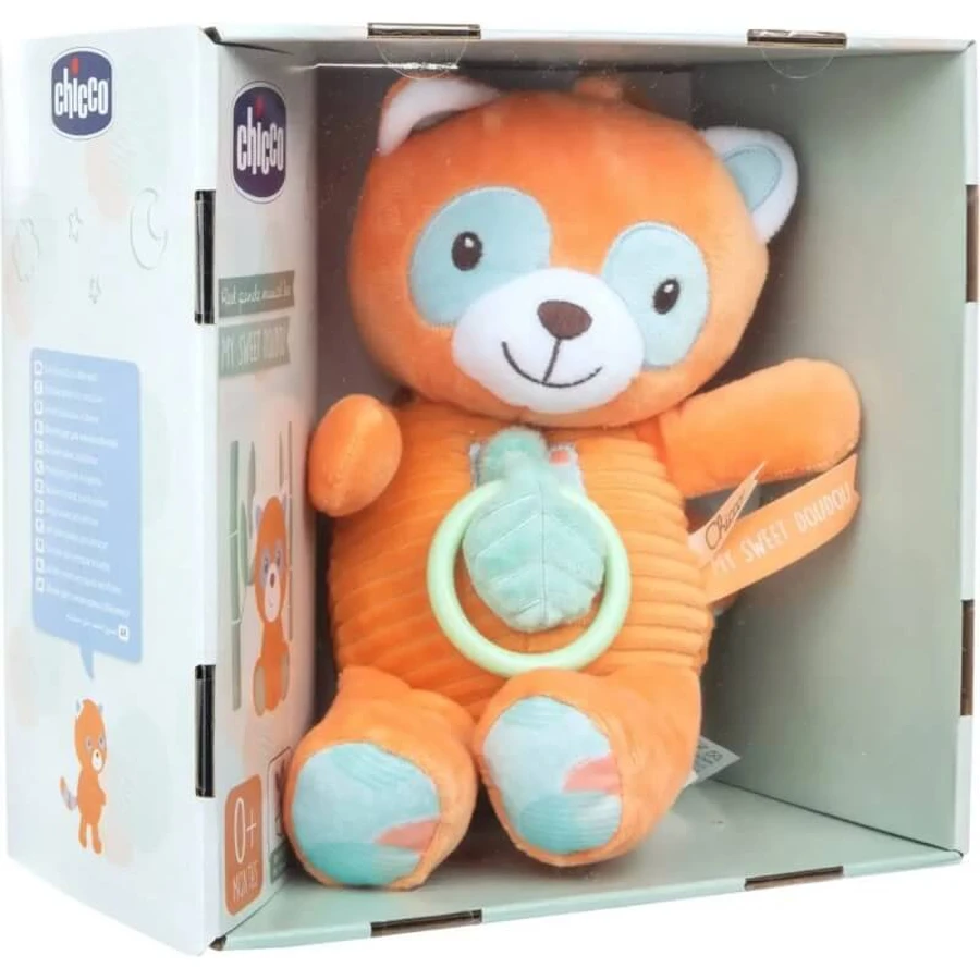 Chicco My Sweet Doudou - Peluche « Panda rouge » avec boîte à musique pour lit bébé