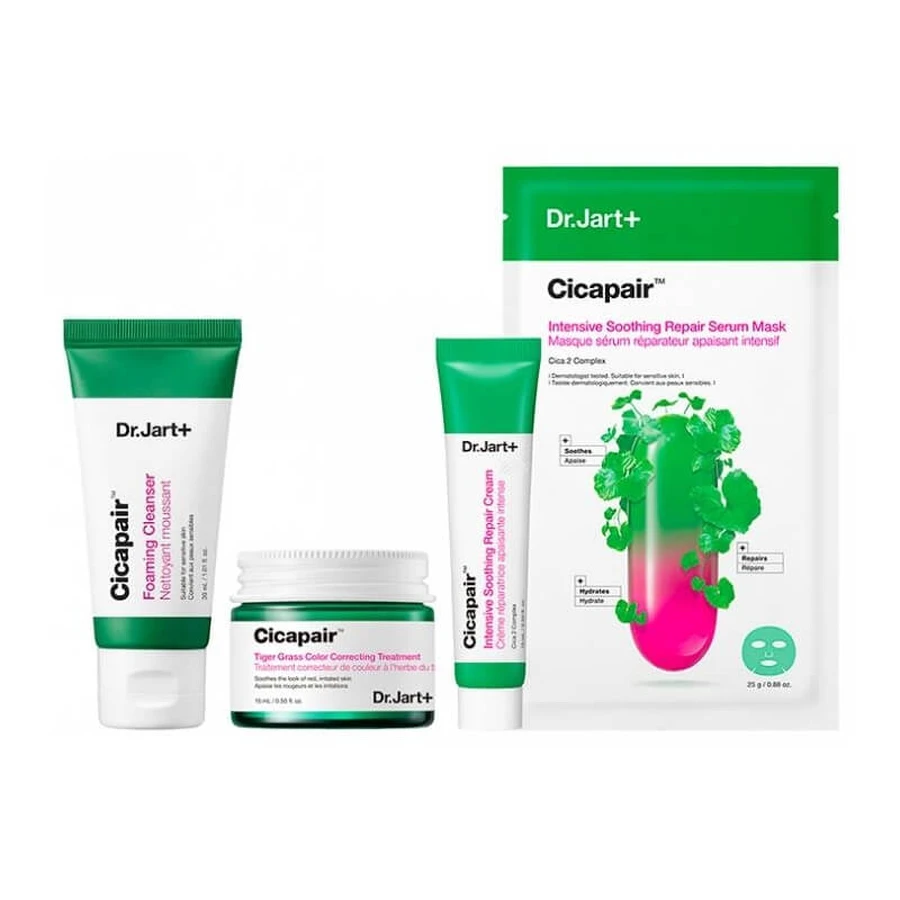 Dr.jart+ Cicapair Intensive Soothing Repair Set – Complete huidverzorgingsroutine voor kalmering en tegen roodheid
