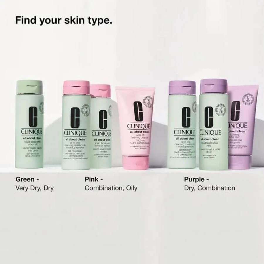 Clinique All About Clean voor de zeer droge tot droge gemengde huid - Micellaire reinigingsmelk met make-upremover, 200 ml