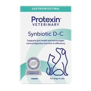 Ecuphar Synbiotic d-c - Aliment complémentaire pour chiens et chats favorisant la santé intestinale, 10 gélules