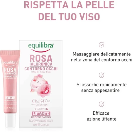 Equilibra Hyaluronic Rose - Lifting Eye Cream 15 ml