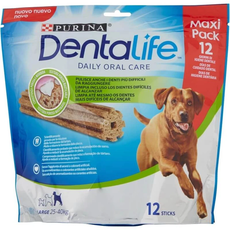 Dentalife – 12 Zahnpflegesticks gegen Zahnbelag und Zahnstein für große Hunde