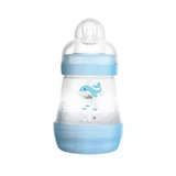 Mam Easy Start Anti-Colic 0 mois et plus - Biberon en silicone de 160 ml - Garçon