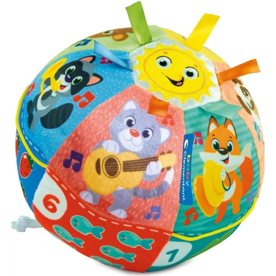 Clementoni Baby: Ball, der Musik spielt und singt – Lernspielzeug für Kinder ab 6 Monaten