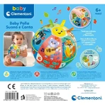 Clementoni Baby: Ball, der Musik spielt und singt – Lernspielzeug für Kinder ab 6 Monaten