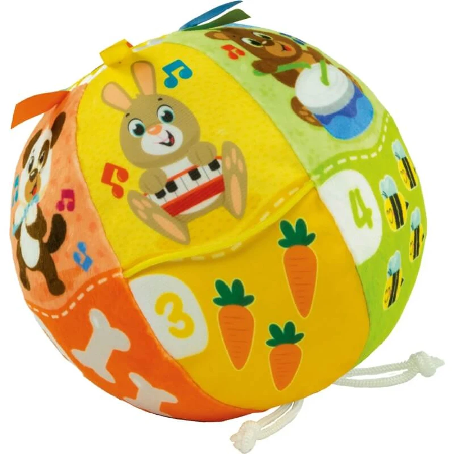 Clementoni Baby: Ball, der Musik spielt und singt – Lernspielzeug für Kinder ab 6 Monaten