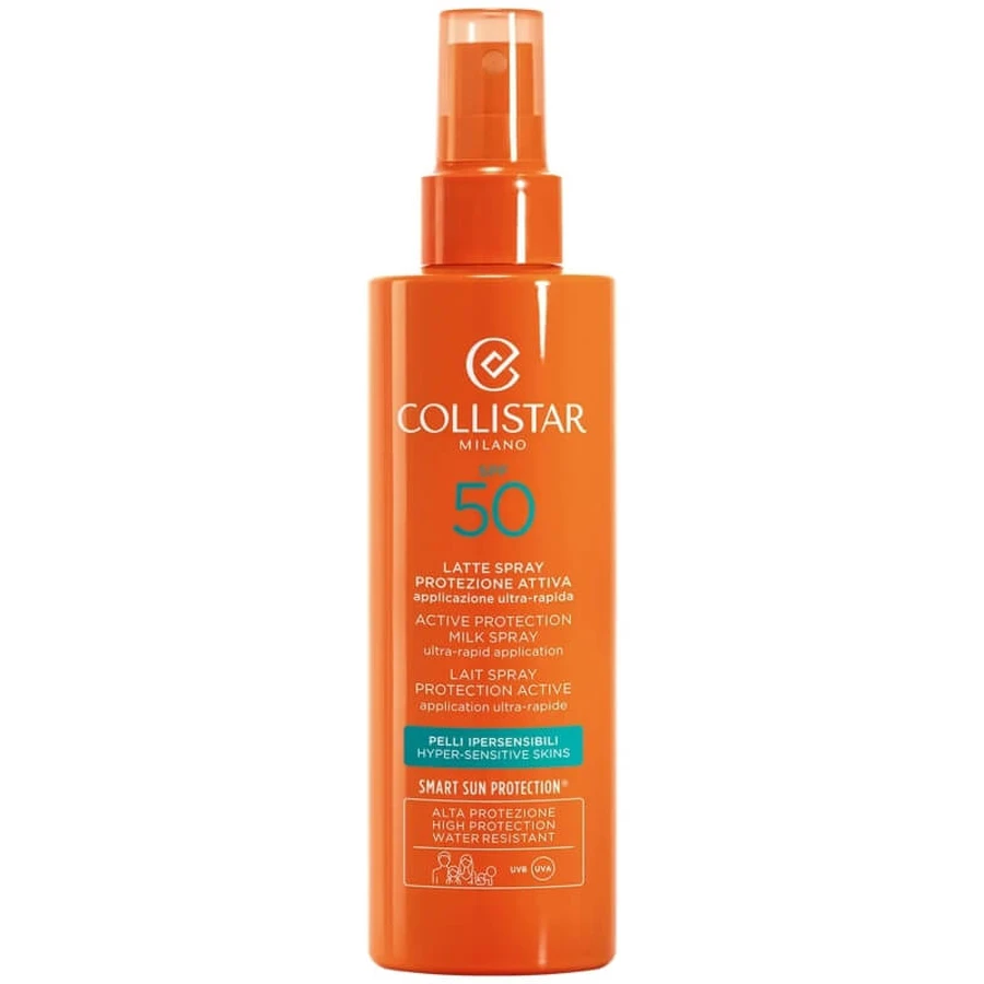 Collistar SPF 50 Face Sunscreen Spray Lotion for Hypersensitive Skin with Active Protection, 200 ml