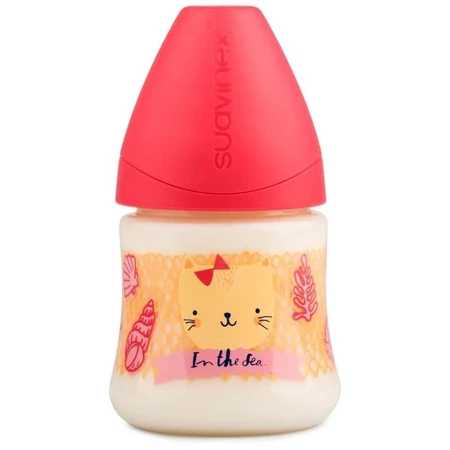 Suavinex-babyfles – anatomische speen, roze zeemeermin, 270 ml