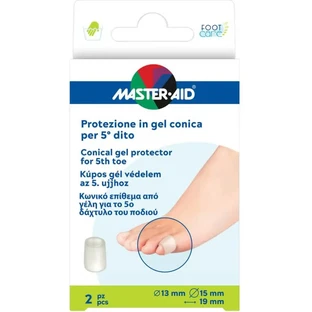 Master Aid Footcare - 2 almohadillas cónicas de gel para el dedo meñique del pie