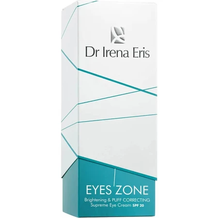 Dr. Irena Eris Eyes Zone: Crema de ojos suprema para iluminar y corregir la hinchazón, SPF 20 - Crema de ojos, 15 ml