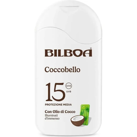 Crema solar Bilboa SPF 15 Coccobello Milk, protección media, 200 ml