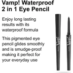 Crayon pour les yeux Pupa Vamp ! - Crayon pour les yeux waterproof 2-en-1 n° 101 Rockstar Grey