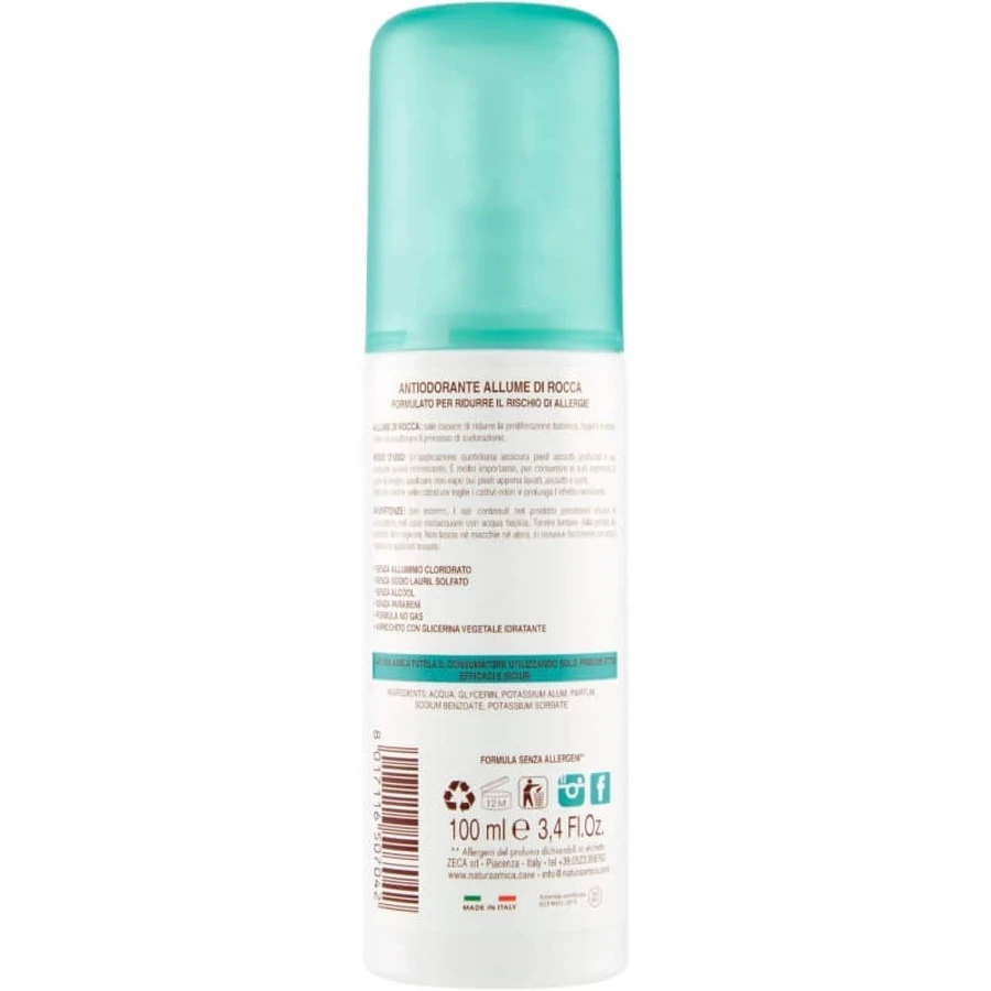 Natura Amica Menthol Deodorant Spray for Feet and Shoes, 100 ml