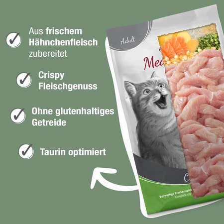 Platinum Meatcrisp Chicken - Complete Dry Food for Adult Cats, 1.5 kg