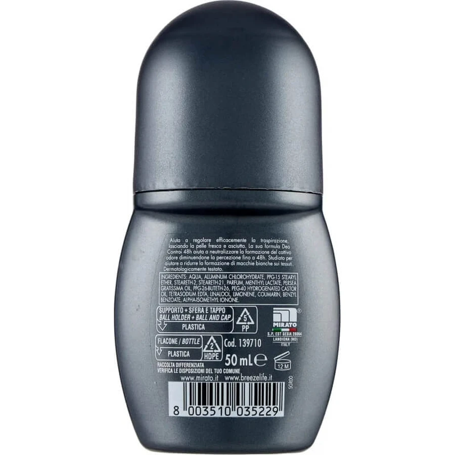 Breeze Men Fresh Protection - Desodorante en roll-on, 50 ml