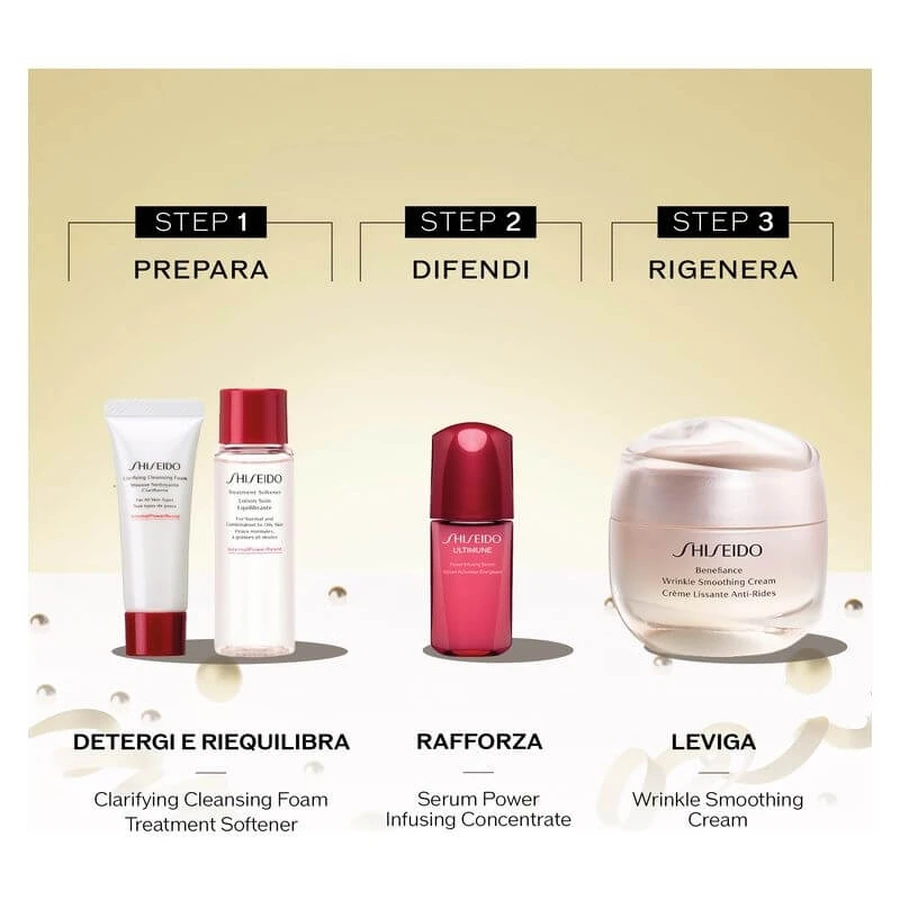 Coffret cadeau Shiseido Benefiance : crème lissante anti-rides - Soin anti-âge et lissant