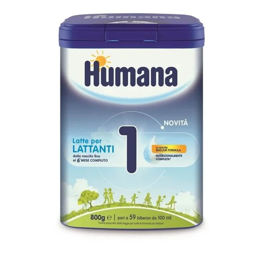 Humana 1 – Säuglingsnahrung für Babys von der Geburt bis zum 6. Lebensmonat, 800 g