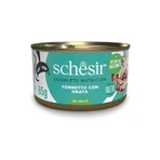 Schesir Tonijn in gelei met zeebrasem - Compleet voer voor volwassen katten, 85 g