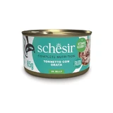 Schesir Tuna in Jelly with Sea Bream - Complete Food for Adult Cats, 85 g