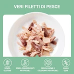 Schesir Complements Tuna and Aloe Jelly Strips - Complete Cat Food, 70 g
