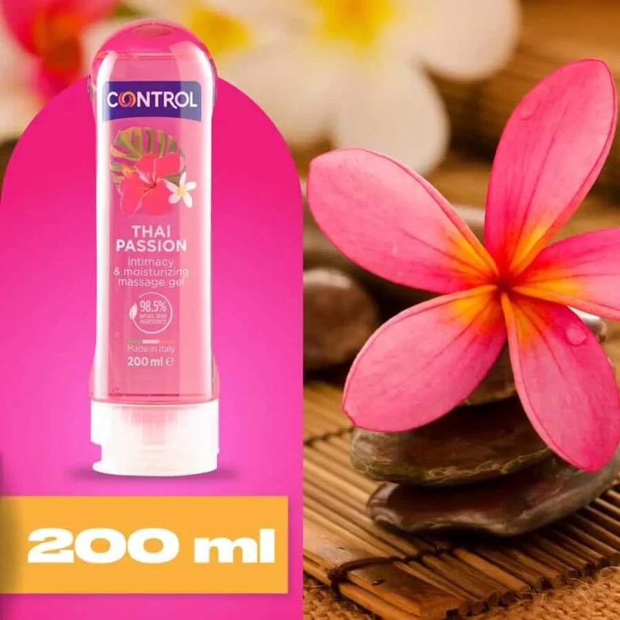 Gel 2 en 1 Control Thai Passion - Gel de massage, 200 ml
