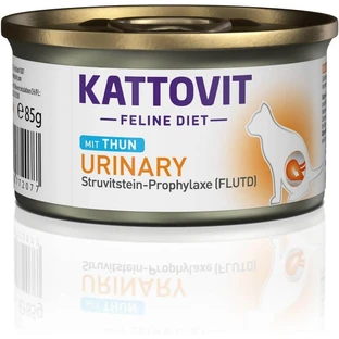 Pâté au thon Kattovit Urinary - Aliment complet pour chats souffrant d'insuffisance rénale, 85 g