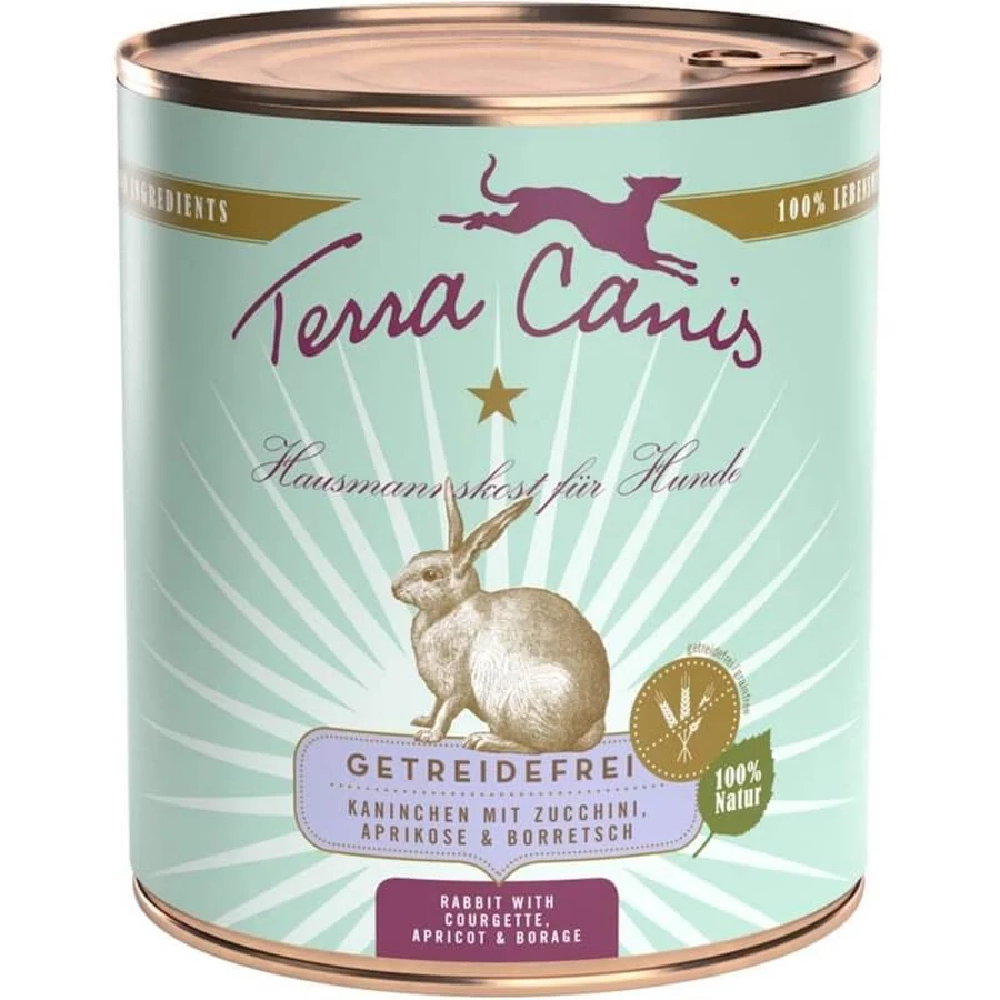 Terra Canis Grain-Free Rabbit - Complete Food for Adult Dogs with Grain Intolerances, 800 g