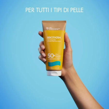 Biotherm Sonnenschutz LSF 50+ Waterlover Hydration Sunmilk Feuchtigkeitslotion, sehr hoher Schutz, 200 ml