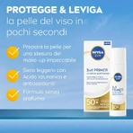Nivea, protector solar facial SPF 50+, sérum diario 2 en 1 con base UV, protección muy alta, 30 ml